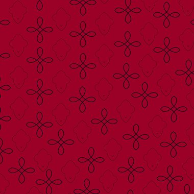 Kumaşın tasarımı için dekoratif elementlerin kusursuz deseni, ambalaj kağıdı.