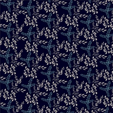 Çiçek motifli kusursuz desen. vektör illüstrasyonu.