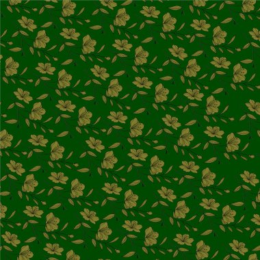 Çiçekler ve yapraklarla kusursuz bir desen. suluboya çiçek arkaplanı.