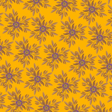 Kusursuz çiçek deseni. Vektör illüstrasyonu.