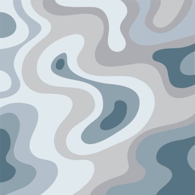 Üst üste binen organik şekillere sahip soyut, pürüzsüz desenli, dinamik, modern görsel tasarım için çarpıcı tonlara, kıvrımlı biçimlere ve sıvı dokulara sahip.