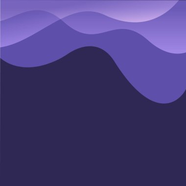 Katmanlı, pürüzsüz, yuvarlanan dalga şekilleri ve yumuşak renk eğimlerini içeren koyu mor ve menekşe arkaplan, web sitesi afişleri, lüks markalar ve üst düzey dijital sunumlar için mükemmel minimal, zarif ve atmosferik bir tasarım yaratıyor.