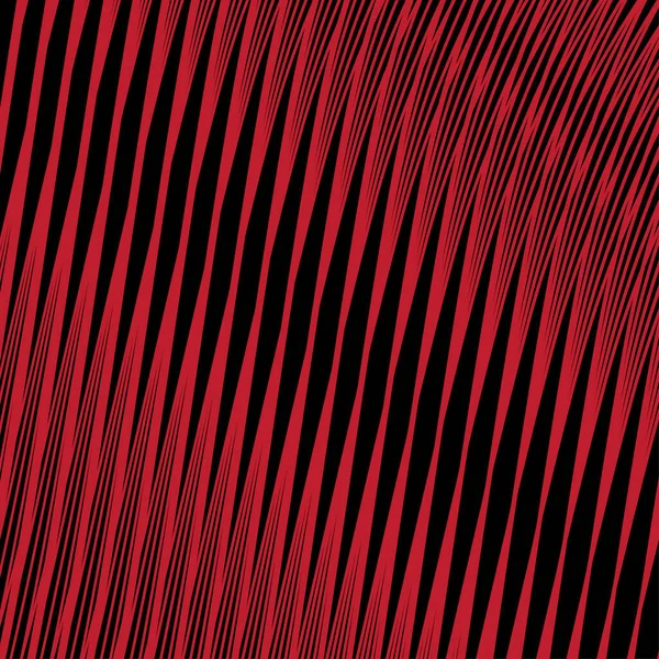 Soyut Kırmızı ve Kara Dinamik Akış Arkaplanı. Kalın, Çapraz Dalgalı Çizgileri olan Yüksek Kontrastlı Vektör Grafiği. Futuristik Oyun, Teknoloji ve Modern Hareket Tasarımı Hız Konsepti