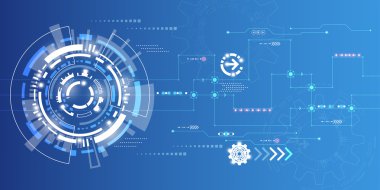 Arka plan görüntüsü, inovasyonun soyut kavramını gösterir ve teknoloji işletmenize uygulanabilir.