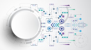 Arka plan görüntüsü, inovasyonun soyut kavramını gösterir ve teknoloji işletmenize uygulanabilir.