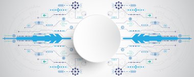 Arka plan görüntüsü, inovasyonun soyut kavramını gösterir ve teknoloji işletmenize uygulanabilir.