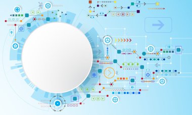 Arka plan görüntüsü, inovasyonun soyut kavramını gösterir ve teknoloji işletmenize uygulanabilir.