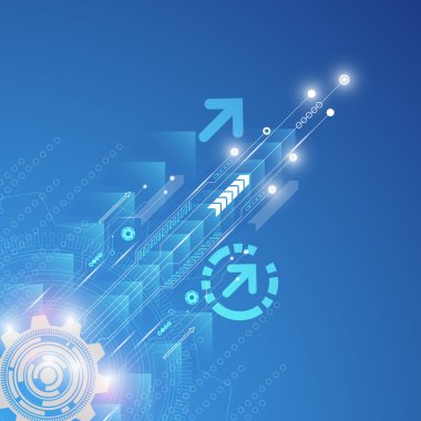 Arka plan görüntüsü, inovasyonun soyut kavramını gösterir ve teknoloji işletmenize uygulanabilir.