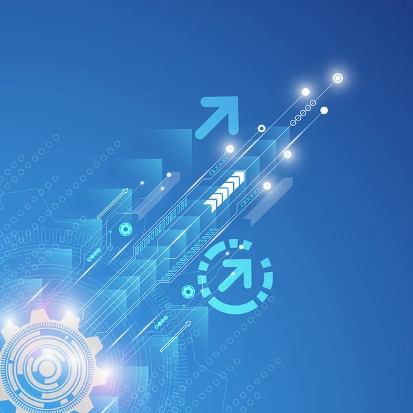 Arka plan görüntüsü, inovasyonun soyut kavramını gösterir ve teknoloji işletmenize uygulanabilir.