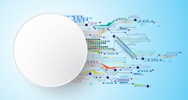 Arka plan görüntüsü, inovasyonun soyut kavramını gösterir ve teknoloji işletmenize uygulanabilir.