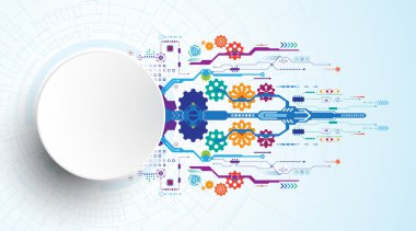 Arka plan görüntüsü, inovasyonun soyut kavramını gösterir ve teknoloji işletmenize uygulanabilir.