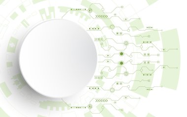 Vektör arka plan yenilik, teknoloji ve teknoloji kavramları gösterir. İşletmeler için uygulanabilir.