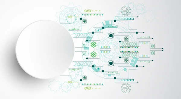 Antecedentes abstratos vetoriais mostram a inovação dos conceitos de tecnologia e tecnologia. Pode ser aplicado aos seus negócios . — Vetor de Stock