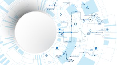 Vektör arka plan yenilik, teknoloji ve teknoloji kavramları gösterir. İşletmeler için uygulanabilir.