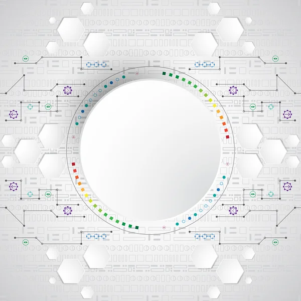Vektorový pozadí abstraktní ukazuje inovace technologií a technologií konceptů. Lze aplikovat na vaše podnikání. — Stockový vektor
