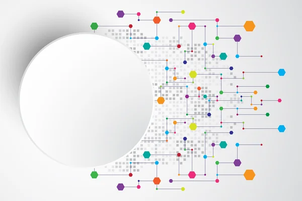 Vektör arka plan yenilik, teknoloji ve teknoloji kavramları gösterir. İşletmeler için uygulanabilir.