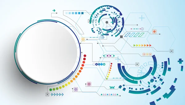 Absztrakt vektor háttér azt mutatja, az innováció, a technológia és a technológiai fogalmak. Lehet alkalmazni a vállalkozások. — Stock Vector