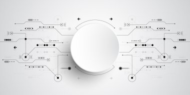 Vektör arka plan yenilik, teknoloji ve teknoloji kavramları gösterir. İşletmeler için uygulanabilir.