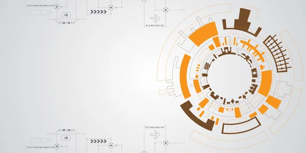 Vektorový pozadí abstraktní ukazuje inovace technologií a technologií konceptů. Lze aplikovat na vaše podnikání. — Stockový vektor