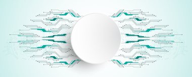 Vektör arka plan yenilik, teknoloji ve teknoloji kavramları gösterir. İşletmeler için uygulanabilir.