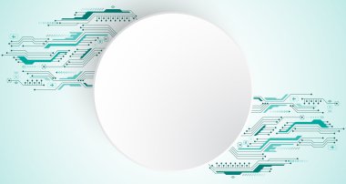 Vektör soyut arka planı teknoloji ve teknoloji kavramlarının yeniliklerini gösterir.