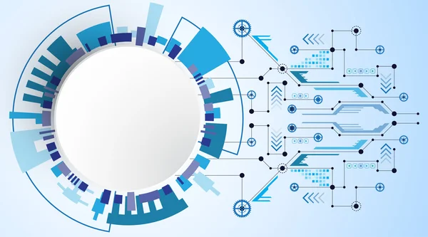 Векторний абстрактний фон показує інновації технологій та технологій . — стоковий вектор