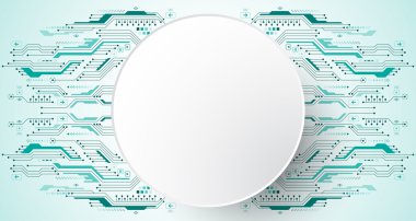 Vektör soyut arka planı teknoloji ve teknoloji kavramlarının yeniliklerini gösterir.