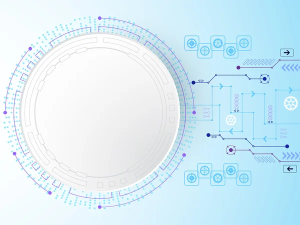 Vektor-Abstract-Hintergrund zeigt die Innovation von Technologie und Technologiekonzepten. — Stockvektor