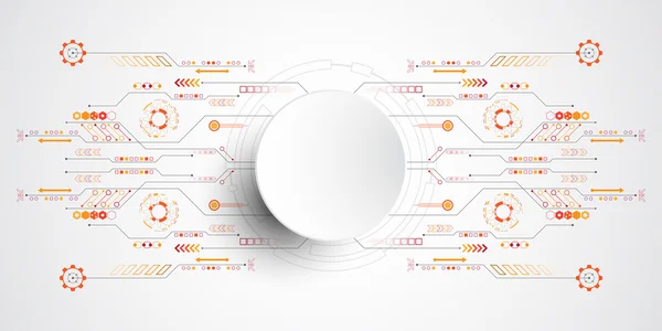 El fondo abstracto vectorial muestra la innovación de los conceptos de tecnología y tecnología. — Archivo Imágenes Vectoriales