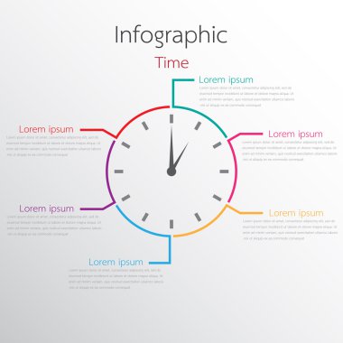 Çeşitli işlem adımları ayrıntılı raporlar için vektör Infographic Şablonlar.
