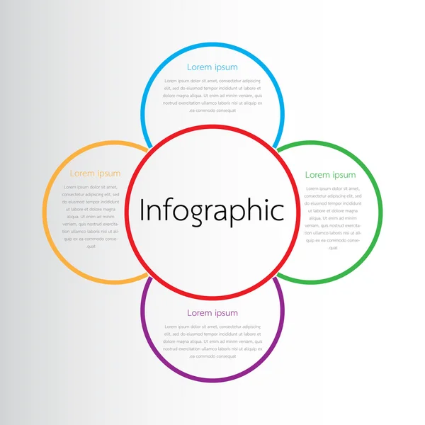 Vector infographic sjablonen voor gedetailleerde rapporten van de verschillende stappen in een proces. — Stockvector