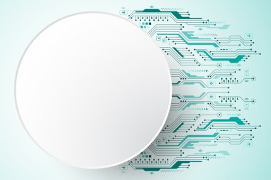 Vektör soyut arka planı teknoloji ve teknoloji kavramlarının yeniliklerini gösterir.