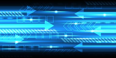 Vektör soyut arka planı teknoloji ve teknoloji kavramlarının yeniliklerini gösterir.