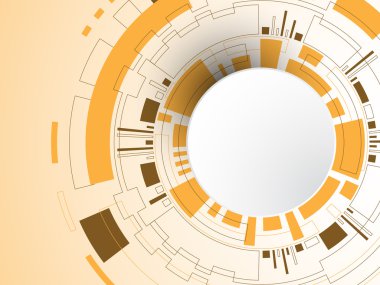 Vektör soyut arka planı teknoloji ve teknoloji kavramlarının yeniliklerini gösterir.