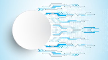 Vektör soyut arka planı teknoloji ve teknoloji kavramlarının yeniliklerini gösterir.