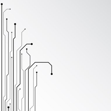 Vektör soyut arka planı teknoloji ve teknoloji kavramlarının yeniliklerini gösterir.