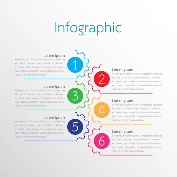 Vector infographic templates for detailed reports from the various process steps. — Stock Vector