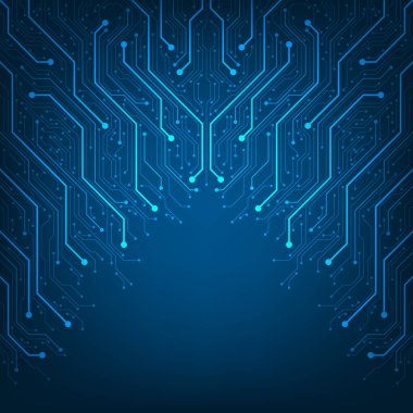 Elektronik devre kartları kavramında tasarım.