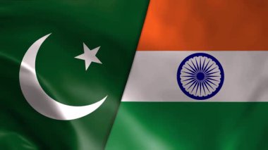 Pakistan - Hindistan bayrak animasyonu