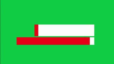 Kırmızı ve beyaz Alt üçüncü yeşil ekran tasarımı