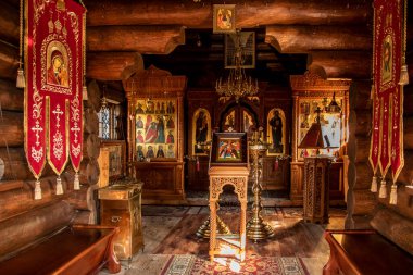 Bialowieski Ulusal Par 'da Doğu Ortodoks Kilisesi mimarisi