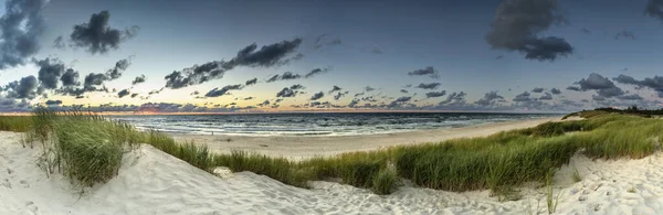 Splendido Panorama Paesaggistico Dune Vicino Mar Baltico Lento — Foto Stock