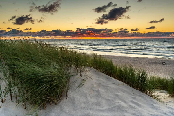 Splendido Panorama Paesaggistico Dune Vicino Mar Baltico Lento — Foto Stock