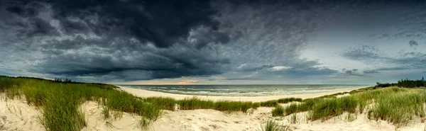 Splendido Panorama Paesaggistico Dune Vicino Mar Baltico Lento — Foto Stock