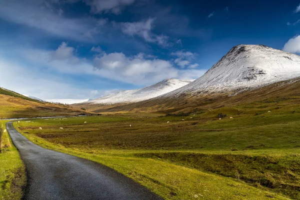 Typisk Skotsk Panorama Utsikt Berg Highlands Skottland — Stockfoto