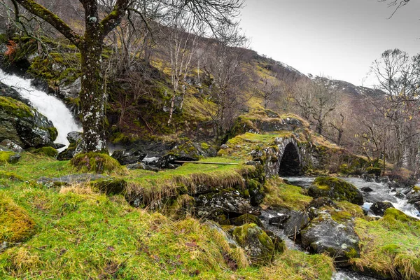 Impresionante Cascada Natural Highlands Escocia — Foto de Stock