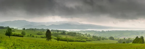 波兰波德哈勒美丽的风景全景 — 图库照片