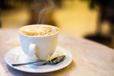 lezzetli kahve fincanı