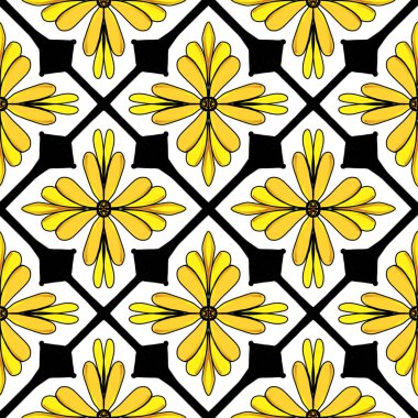 Renkli çiçek tasarımlı kusursuz etnik kalıplar, baskı tasarımı için çizimler.