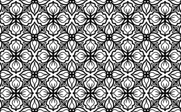 Kusursuz soyut desen. Renkler için siyah-beyaz doğrusal çizim. Yetişkinler için vektör boyama kitabı.